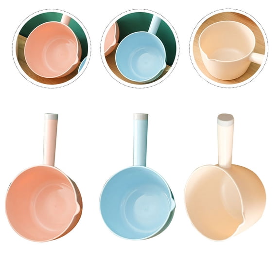 KHBUAB Household Water Scoop Water Ladles Beige 3Pcs