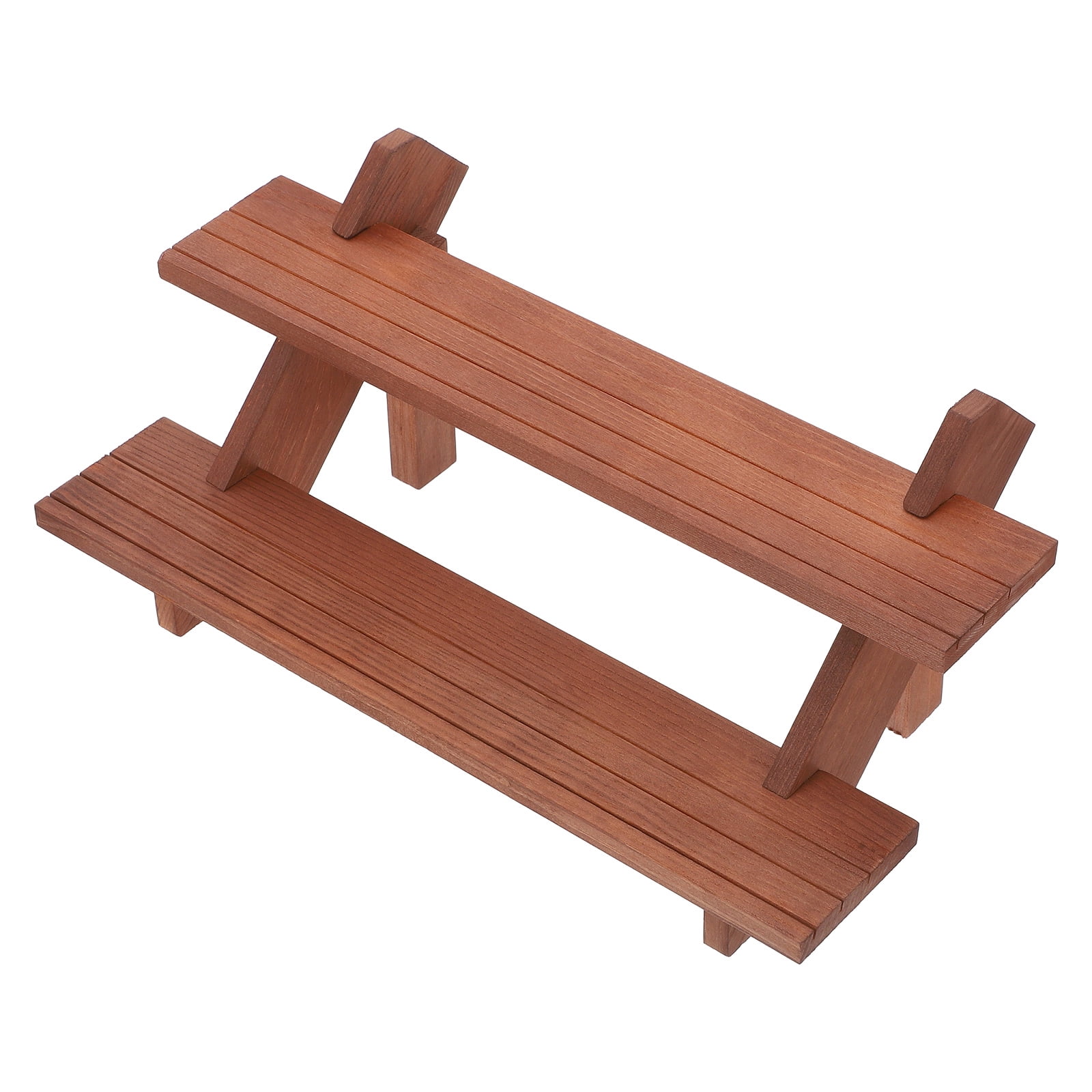 SEWCHICS False Nail Display Board Nail Display Rack Brown Wood 1Pack ...