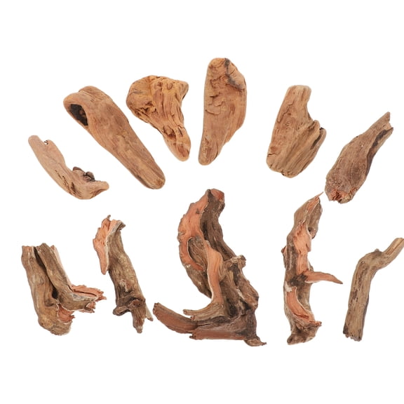 WHAMVOX 10PCS Natural Driftwood Aquarium Decorations Wooden Fish Tank Ornaments for Freshwater and Tanks