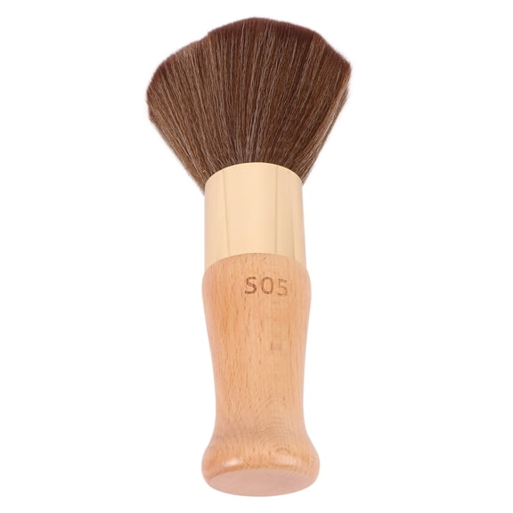 WHAMVOX Neck Duster Hair Brush with Soft Fiber for Home Use Beige Color Perfect for Salon and Personal Use