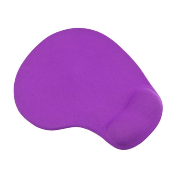 WHAMVOX Non-slip Computer Mouse Pad With Silicone Wrist Support Wrist Rest Mouse Mat for Home Office Travel (Purple)