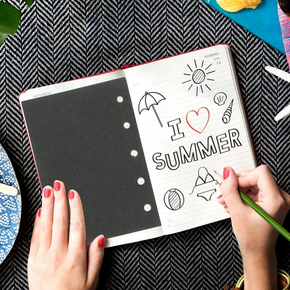 WHAMVOX Notepad Refill Paper for Writing Assorted Color Smooth Surface with Holes Matches Spiral Notebooks 300pcs