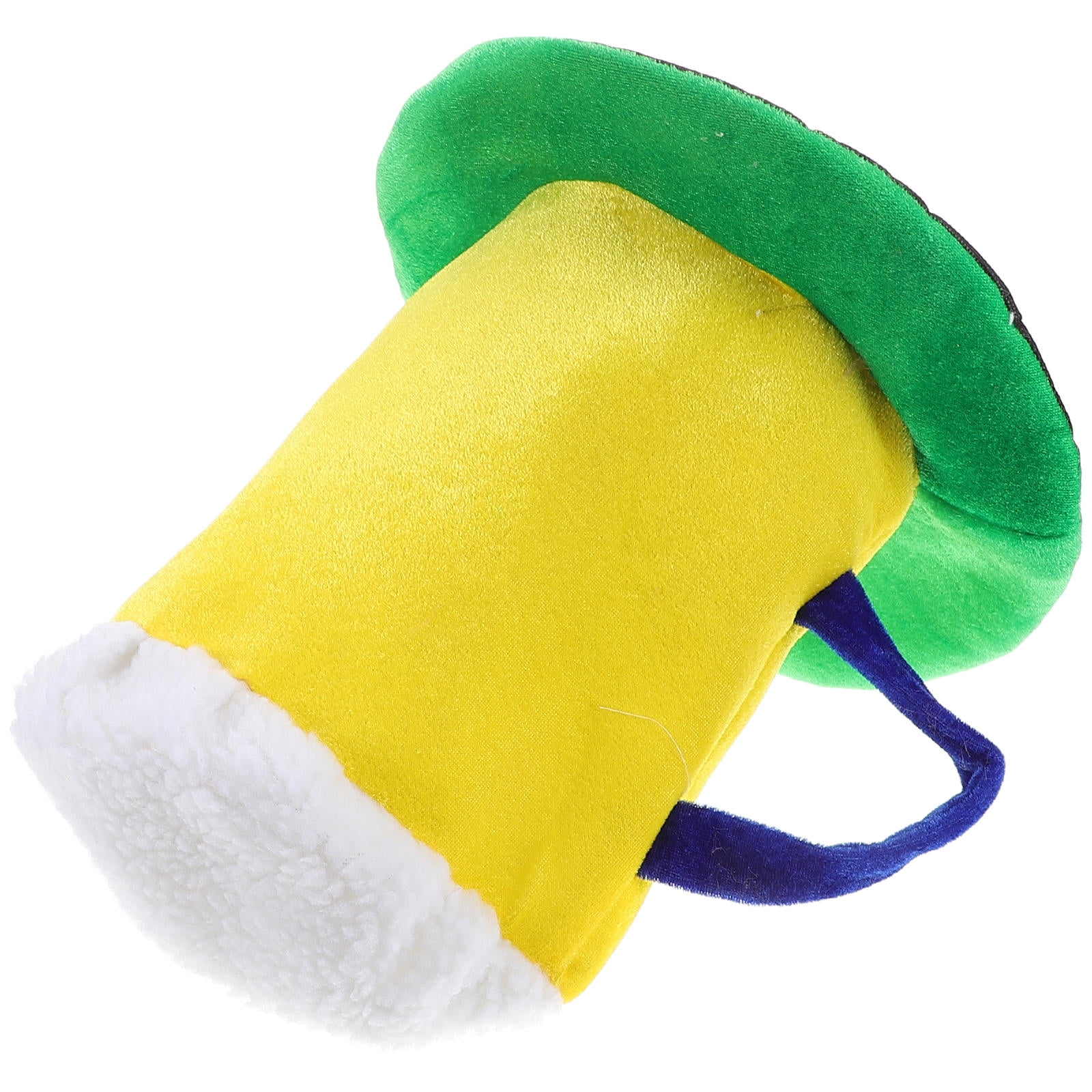 Oktoberfest Beer Hat Yellow with Handle Fun Costume Accessory main image 0