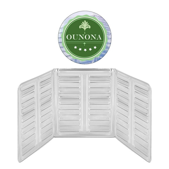 WHAMVOX OUNONA Anti-Splatter Shield Guard Screen Board Oil Barrier for Kitchen Use Silver Non-Stick