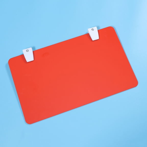 WHAMVOX Office Desktop Baffle Made of Acrylic for Privacy and Decoration Red Color Suitable for Various Office Styles 1PC