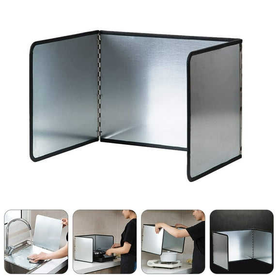 KHBUAB Galvanized Oil Baffle Plate Zinc Oil Deflector for Cooking in Kitchen 1Pack