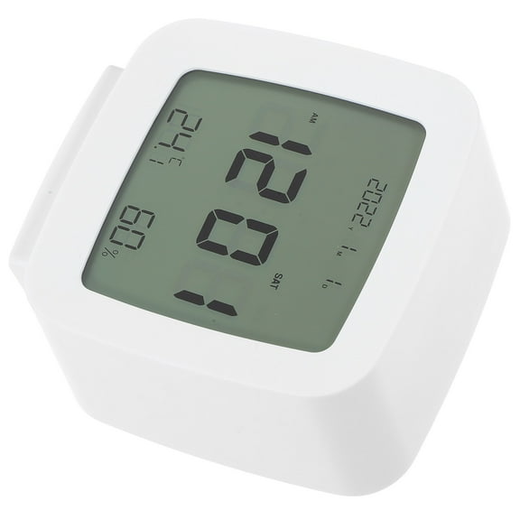 WHAMVOX Old Fashioned Alarm Clock Bedside Digital Clocks Large Child White