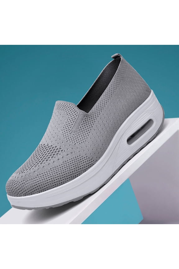 One Pedal Fly Woven Shoes Breathable Sneakers 7 Grey