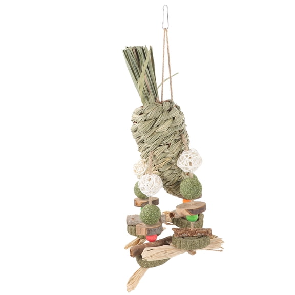 WHAMVOX Oral Chewing Playthings Bunny Teething Toy for Pets Water Grass