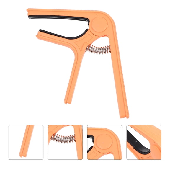 WHAMVOX Guitar Part Accessory Capo Orange 1Pcs 3.77X2.95X0.39In