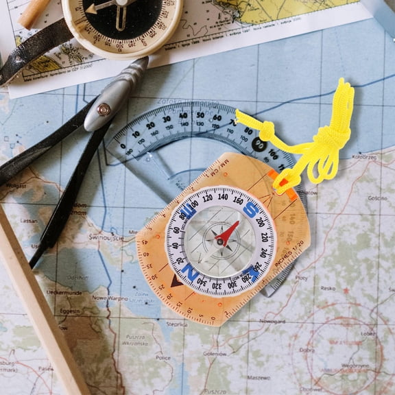 KHBUAB High Precision Compass for Outdoor Navigation Portable Acrylic Hiking Compass
