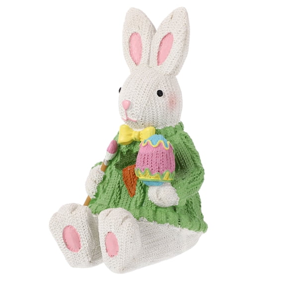 WHAMVOX  Ornament Yarn Rabbit Ornaments Home Decor Collectable Figurine Child