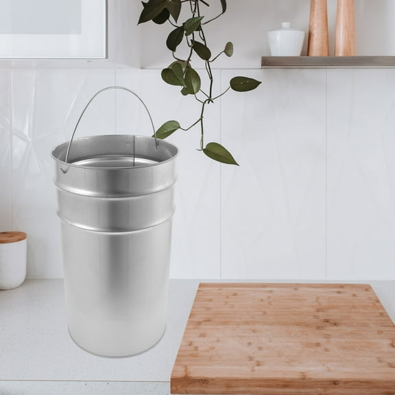 WHAMVOX Outdoor Trash Can Bucket Garbage Container Multipurpose Metal Garbage Can Bucket Container