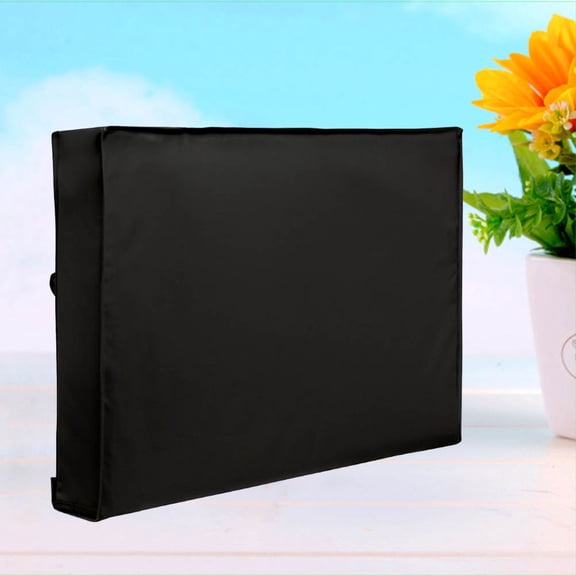 YSNOOWE Black Microfiber TV Cover Enclosure - Protective , 1 Set