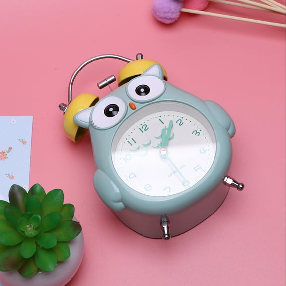 WHAMVOX Owl Alarm Clock Room Decoration Creative Child Student
