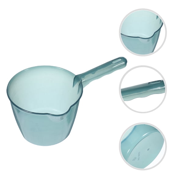 WHAMVOX PP Water Spoon for Storage Blue Lightweight with Long Handle 1 Piece