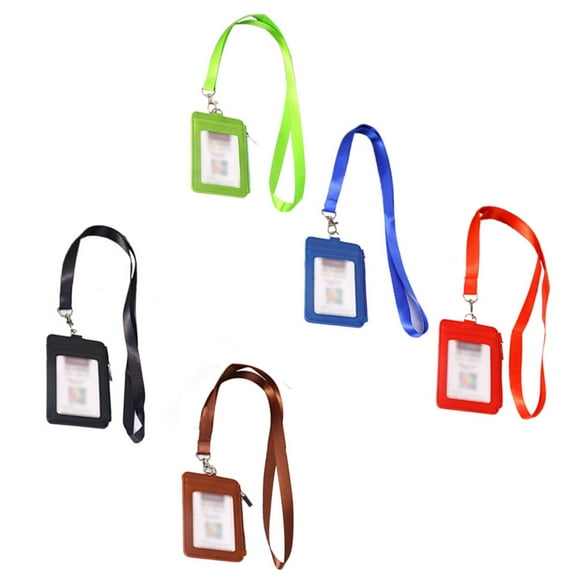 WHAMVOX PU Name Tag Badge Cover Case 1Set for Travelling Simple Design 15.5x5.5x1in