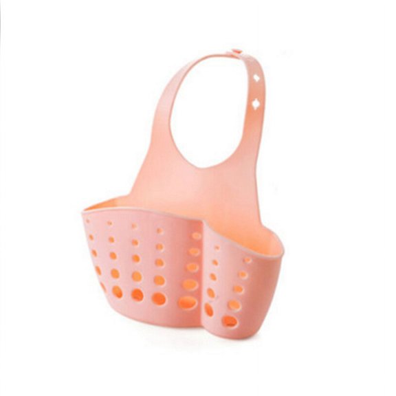 DECORNIJIA Hanging Storage Basket Pink PVC 1Pack