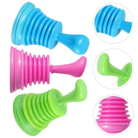 WHAMVOX PVC Sink Plunger with Comfortable Handle for Kitchen Use Assorted Color Practical