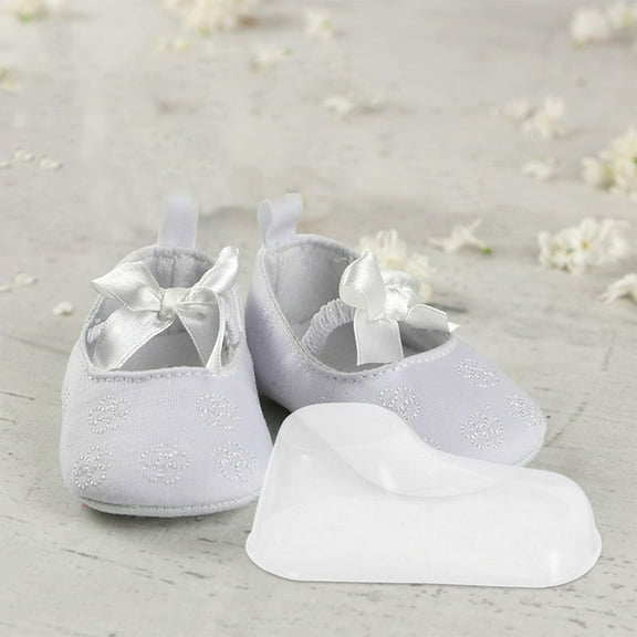 WHAMVOX PVC Transparent Baby Shoe Shaper for Display Toddler Booties Socks Support 100pcs