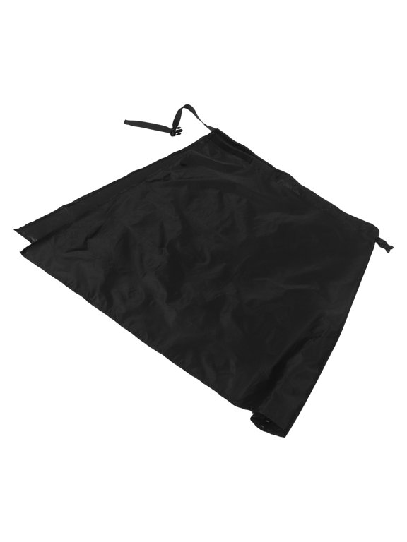 Packable Black Waterproof Rain Skirt Lightweight Nylon Hiking Skirt Camping Rain Wrap