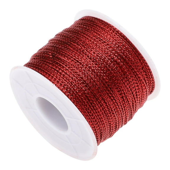 COMPUKAS Whamvox 1mm Thin Red Rope for Crafting, Wrapping, Tagging, Projects, Decorations and More