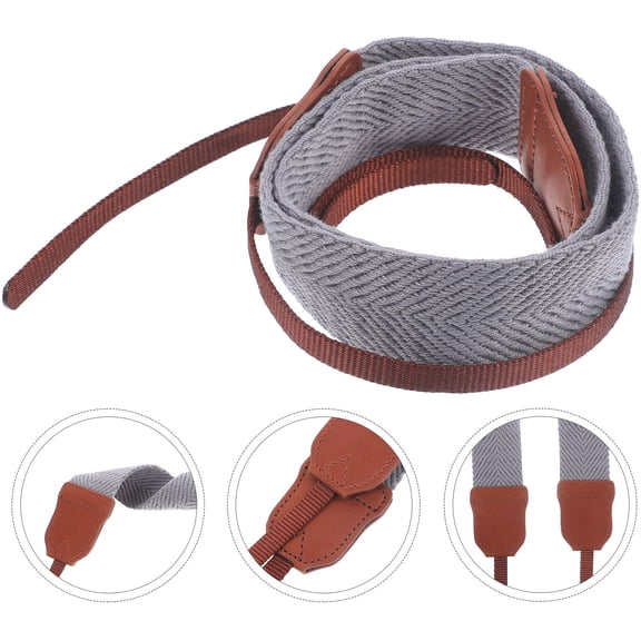 WHAMVOX Padded Camera Lanyard Comfortable Camera Strap Miss 70X3.8X0.1CM Grey
