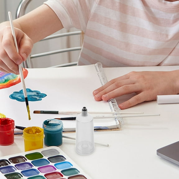 WHAMVOX Paint Sprayer Cup Airbrush Paint Dispenser Replaceable Paint Jar Airbrush Injection Container for Painting Artists and Model Painting (40 ML, Plastic Material Style)