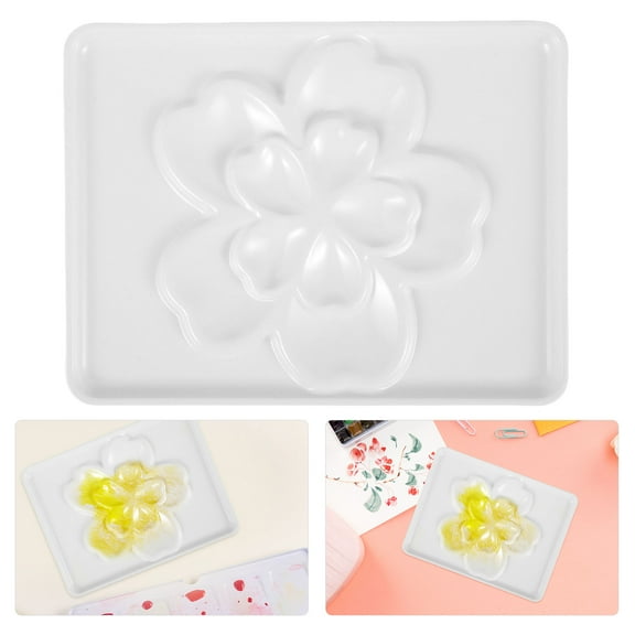 WHAMVOX Painting Water Color Palette Reusable Color Mixing Plate Paint Tray Palette Oil Painting Palette