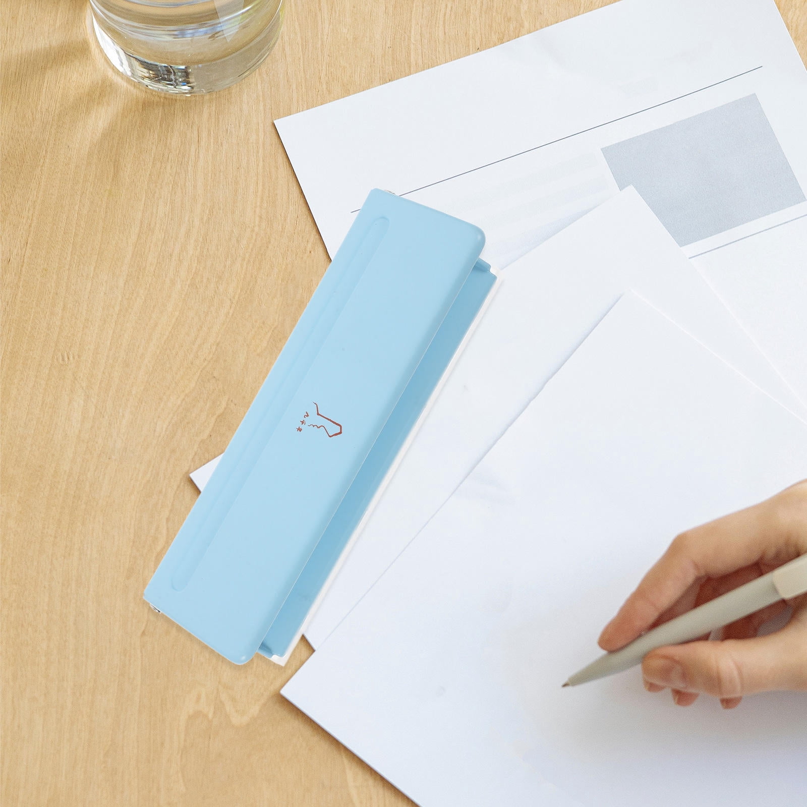 WHAMVOX  Paper Punch Hole Hand-held Punching Machine Notepad Puncher