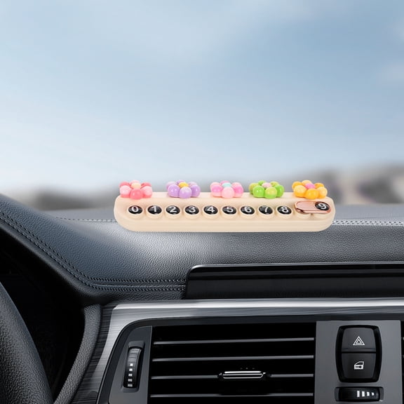 WHAMVOX Parking Number Plate Dashboard Parking Card Hidden Moving Phone Number Plate Temporary Stop Sign For Car Decoration Accessories