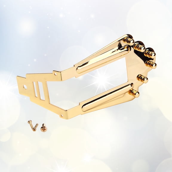 Luxshiny GA413 Guitar Tailpiece with Adjustable Height and Metal Frame for Electric Guitar
