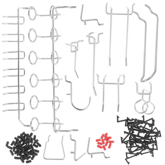 WHAMVOX  Peg Board Tool Hangers Hook Kits Hooks for Hanging Accessories