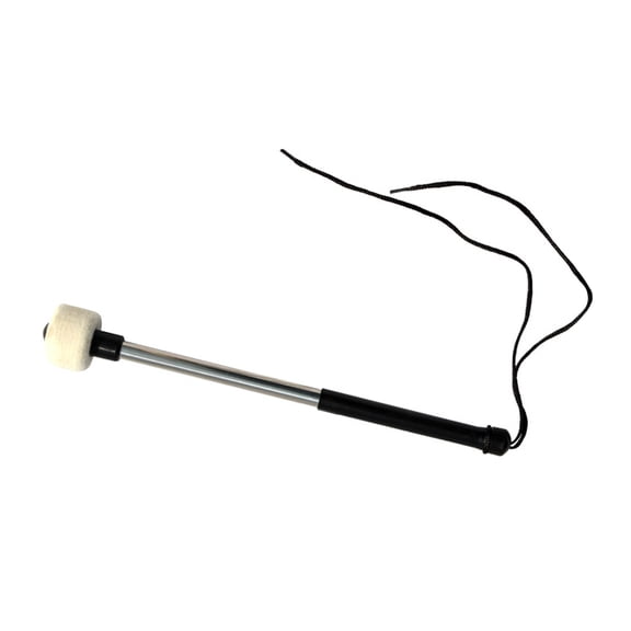 DECORNIJIA Drum Equipment Drum Beater Wool Felt Black 1Pack