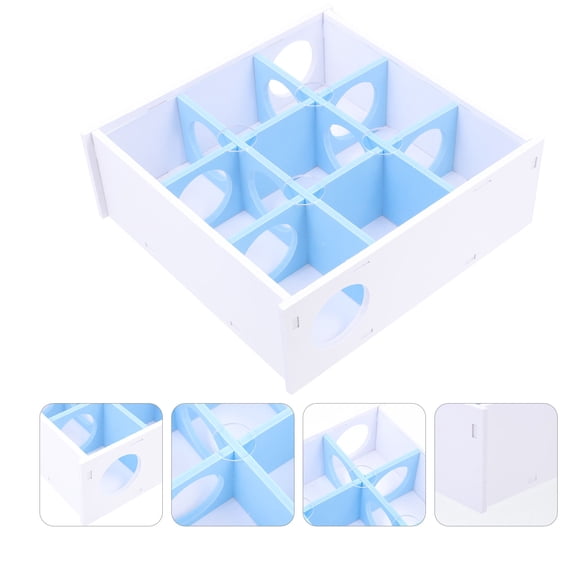 ROMANSENTIAL Indoor Playtime Hamster Maze Blue Acrylic 1Pack 8.3X7.9X3In