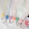 thumbnail image 1 of WHAMVOX  Phone Charm Cute Case Lanyard Elastic Strap Purple, 1 of 8