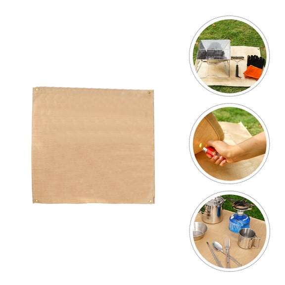 WHAMVOX Picnic Fireproof Cloth High Temperature Resistant Table Mat Grill