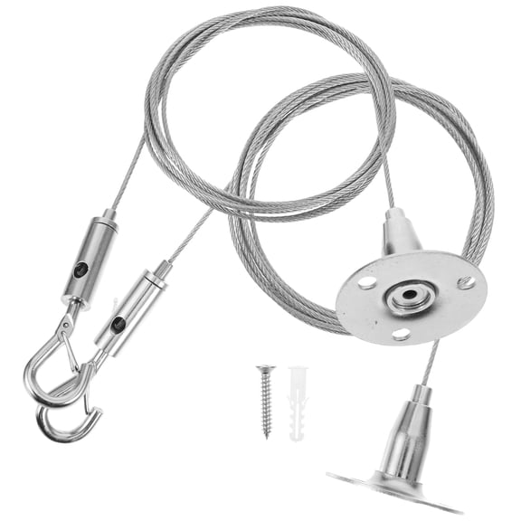 WHAMVOX Pictures Hanging Wire 2Pcs Sleek and Modern for Home Library Museum