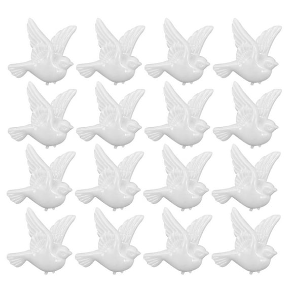 WHAMVOX Pigeon 3D Plastic Wall Stickers Self Adhesive DIY Nursery Decor Bird Wall Figurine Kids Room Wall Decals Baby Room Decoration Nursery Wall Stickers for Girls