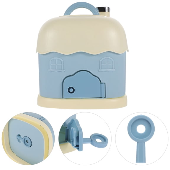 SEWCHICS Cottage Coin Bank Blue PP 1Pack 7.47X7.07X6.29In