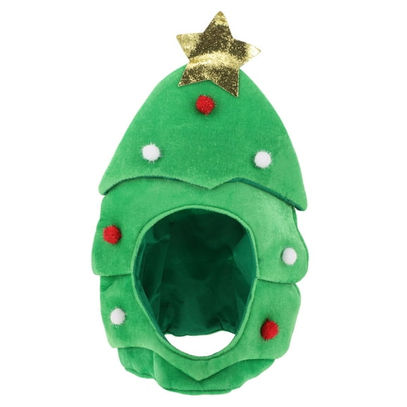 WHAMVOX Pine Funny Christmas Tree Hat Men and Women 43.00X32.00X3.00CM Green