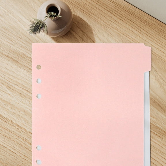 WHAMVOX Index Dividers Pink 12Pcs Document Separation