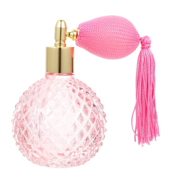 YSNOOWE Perfume Gasbag Bottle Pink Glass Travel Friendly 1Set 4.1x2.8x2.8in