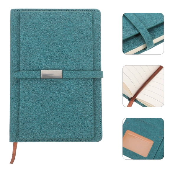 LITINKIMI Office Planner Business Notebook Green Simple Design 1Pcs 8.5X5.7X1In