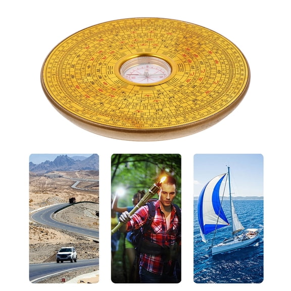 WHAMVOX Planning Compass Geological Compass Compass for Geology Man 14X2X2CM Golden