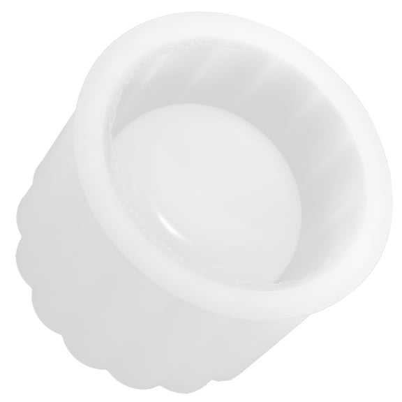 COMPUKAS Concrete Flowerpot Mold White 1Pcs 3.9X3.9X3.1In Silicone