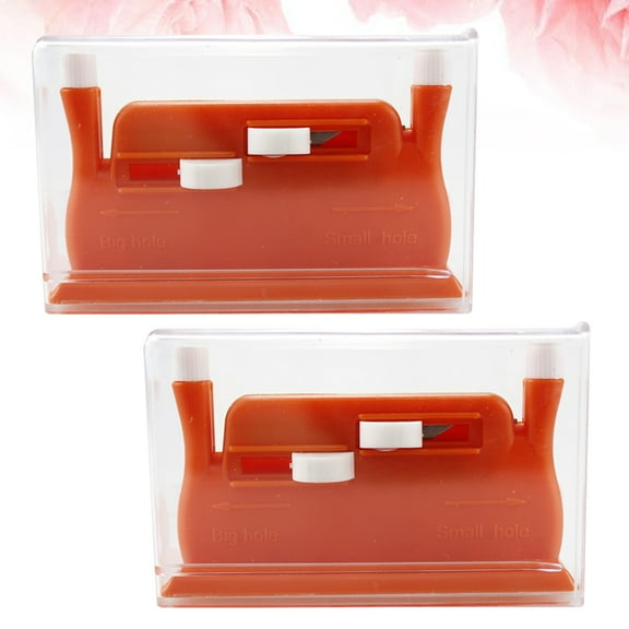 WHAMVOX Plastic Needle Threader Doublehead Threading Device for Elder with Dim Eyesight Red Mini Size 2Pcs