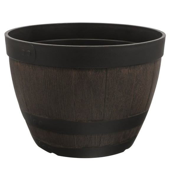 WHAMVOX Large Barrel Planter Pot for Garden Tree and Flowers Perfect for Patio