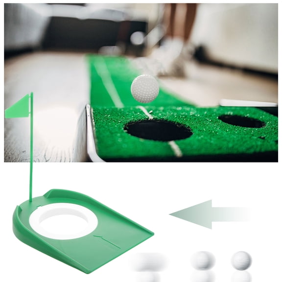 SEWCHICS Portable Indoor Golf Putting Green Hole Cups For Gym 1Pack 7.1X5.1X2.2in