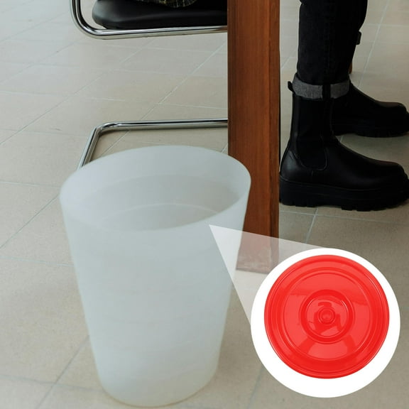 WHAMVOX Plastic Trash Can Lid Only Portable Trash Can Lid Replacement Plastic Garbage Can Cover Waste Bin Protector Rubbish Bin Lid Waste Basket Lid